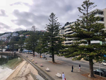 Oriental Bay, Wellington, New Zealand, 22 April 2020: Lockdown sees spaces in Wellington empty