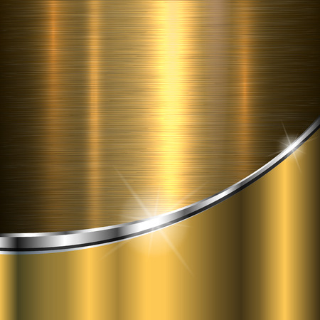 Background gold metal texture, vector illustration. Background gold metal texture, vector illustration.