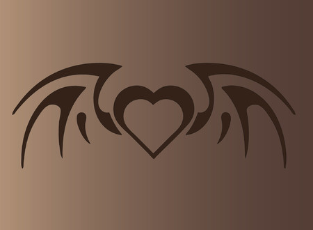 Gothic Heartのイラスト素材