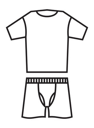 Vector illustrations of the underwearのイラスト素材