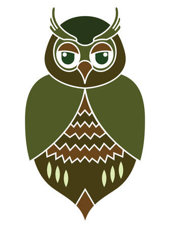 Vector illustration of the owlのイラスト素材