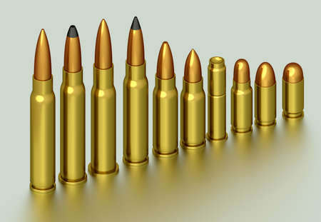 3D rendering of the bulletの写真素材