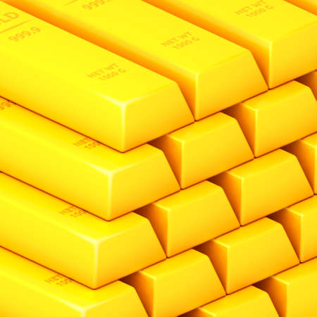 3D rendering of the goldの写真素材