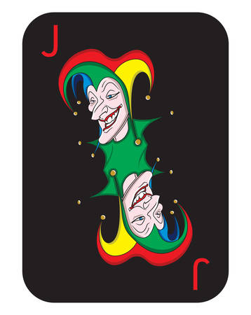 Vector illustrations of the jokerのイラスト素材