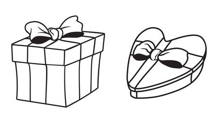 Vector illustration of the gift boxのイラスト素材