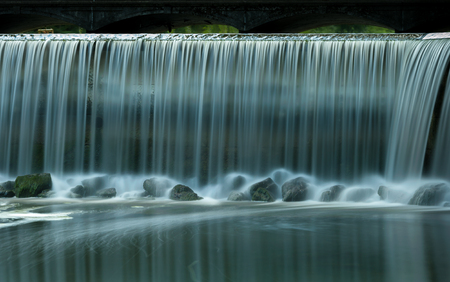 Waterfall in a parkの写真素材