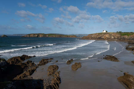 Coast near Kerglintin (Crozon, Brittany, France) on a sunny day in summer