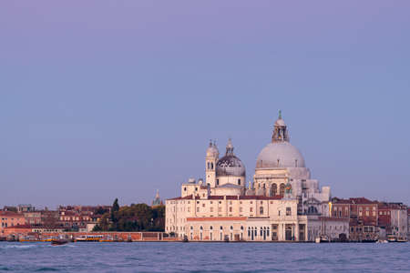 Santa Maria della Salute in Venice (Italy) on a sunny morning in winterのeditorial素材