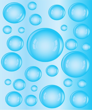 Much transparent bladders of waterのイラスト素材