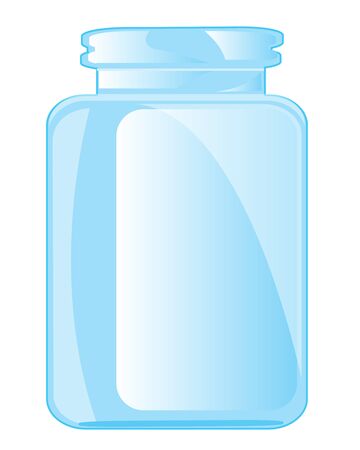 Glass capacity on white background is insulatedのイラスト素材