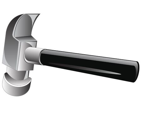 Worker tools gavel on white background is insulatedのイラスト素材