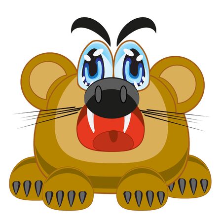 The Fantastic crock on white background is insulated.のイラスト素材