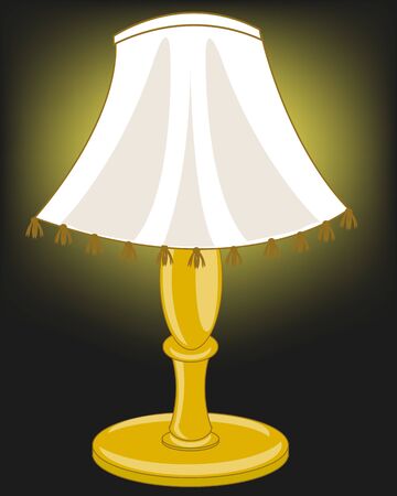 Light from lampのイラスト素材