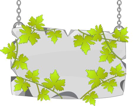 Stone plate in sheetのイラスト素材