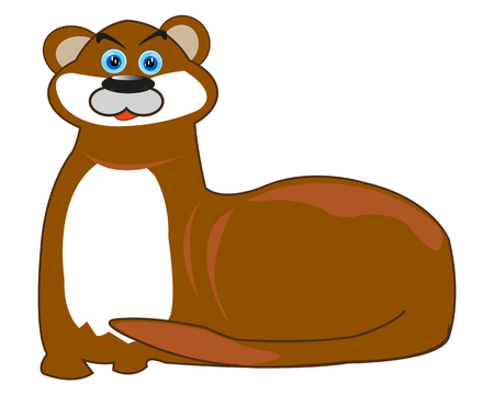 Water animal otterのイラスト素材