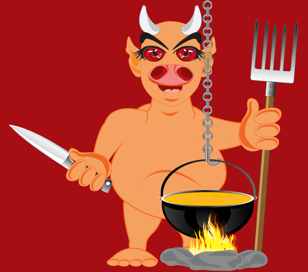 Devil in hellのイラスト素材