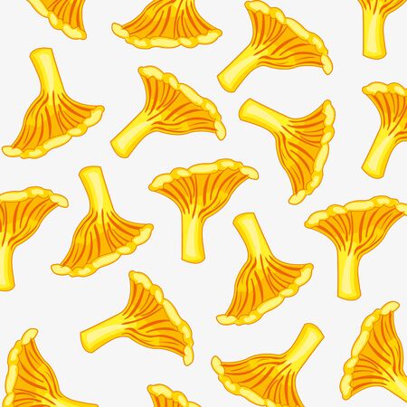 Bright pattern from mushroom on white background is insulatedのイラスト素材