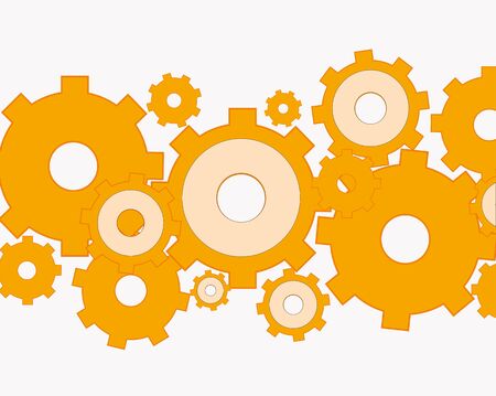 Background of gear iconsのイラスト素材