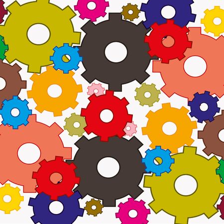Background from colour gearのイラスト素材