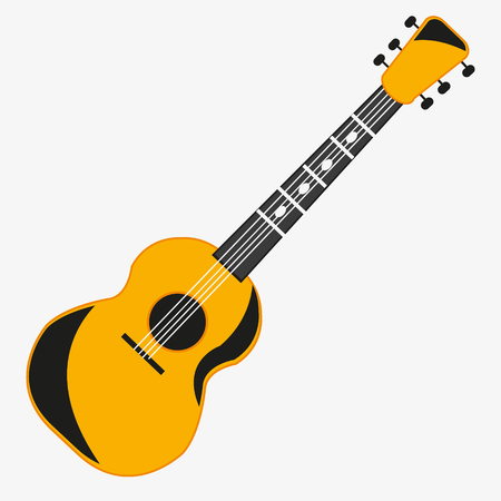 Music instrument guitarのイラスト素材