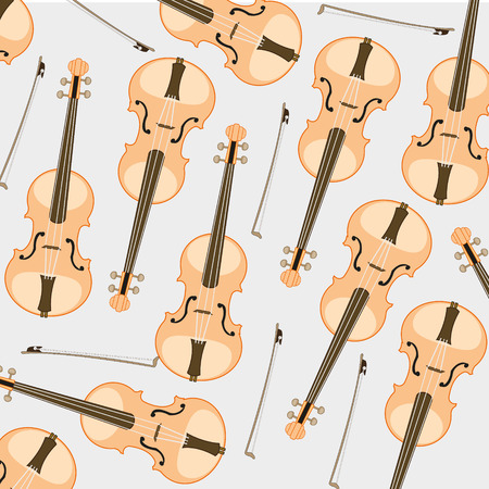 Pattern from violin and joiningのイラスト素材