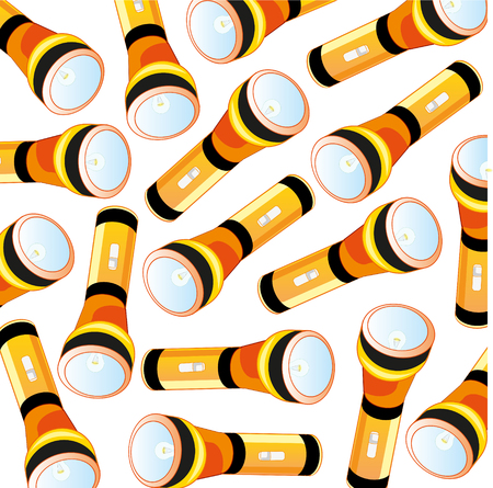 Electric flash-light pattern illustration on white background.のイラスト素材