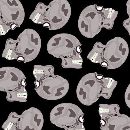Skull of the person pattern.のイラスト素材