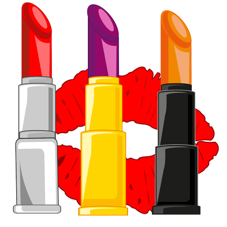 Pomade feminine colourのイラスト素材