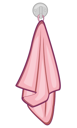 Rose clean towelのイラスト素材