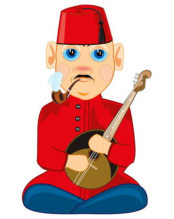 Turk in national clothのイラスト素材