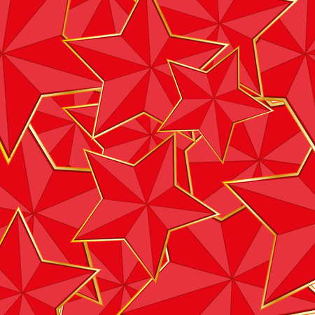 Red star backgroundのイラスト素材