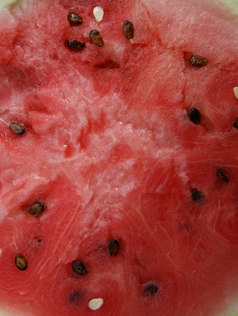 Ripe pulp of the berry watermelonの写真素材