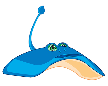 Vector illustration of the sea inhabitant slopeのイラスト素材