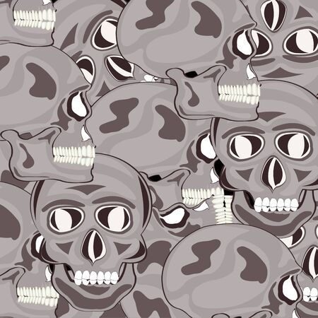 Decorative background from skull of the personのイラスト素材