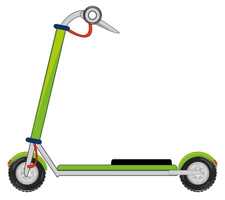 Transport scooter on white background is insulatedのイラスト素材