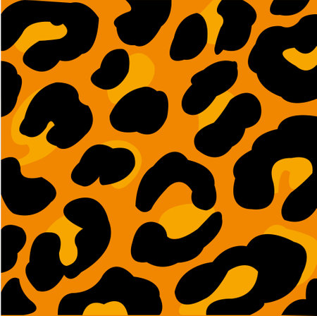 Vector illustration of the seamless pattern of the skin animal leopardのイラスト素材