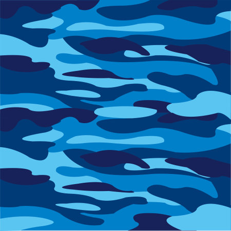 Seamless decorative pattern camouflage camouflage fabrics vector illustrationのイラスト素材