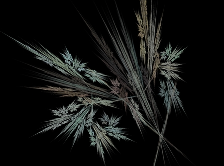 Autumn leaf abstract fractal effect light design backgroundの写真素材