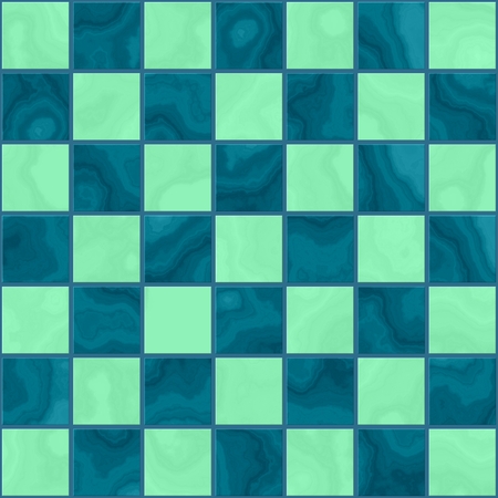 Seamless marble green chess board textureの写真素材