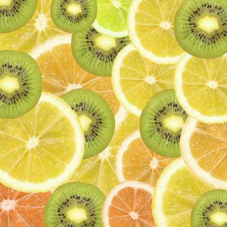 A slice of lemon isolated on a white backgroundの写真素材