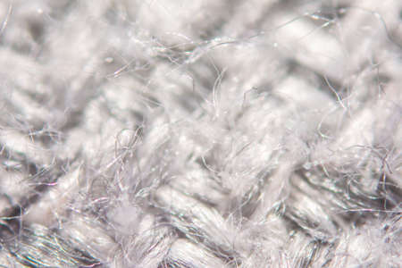 Close-up of detail of textile fiber gray blankets
