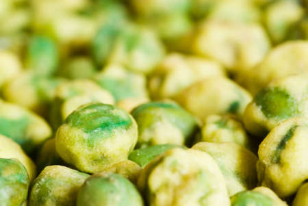 Wasabi coated green peasの写真素材