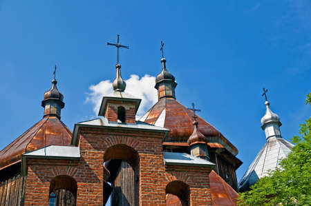 Poland, Bieszczady, Bystre. St. Michael the Archangel Old Greek Orthodox Church, founded in the year 1902の写真素材