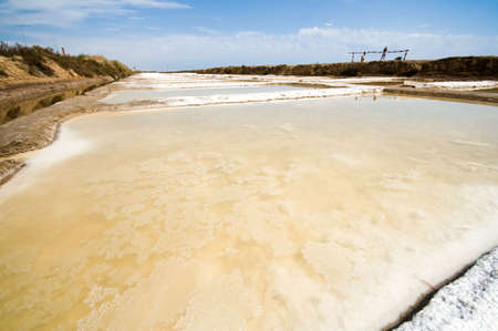 Portugal, Algarve. Saline marshes in Tavira.の写真素材