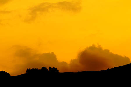 Sunset on the Alps in northern Italyの写真素材