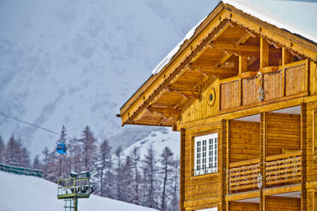 Winter Alps (Livigno Foscagno)の写真素材