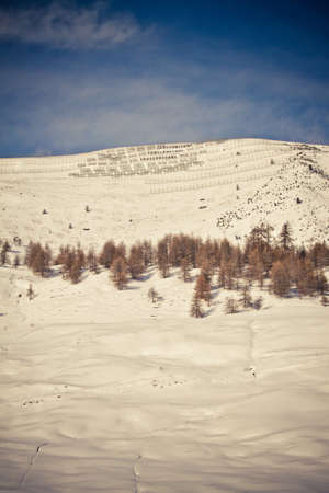 Winter Alps (Livigno Foscagno)の写真素材
