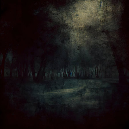 Dark park, grunge imageの素材