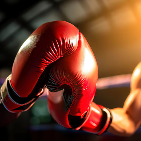 Boxing gloves that boxers must wear when punching on the ring or while practicing, Muay Thaiの素材