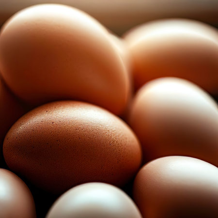 Chicken eggs, food that provides great benefits for all ages.の素材